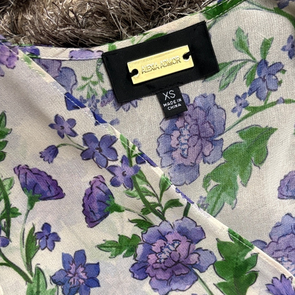 NWOT! Glamorous Alexia Admor Floral Kaftan, Size XS - Picture 5 of 6